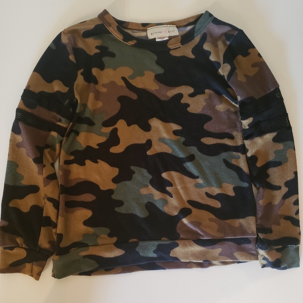Camouflage long sleeved shirt